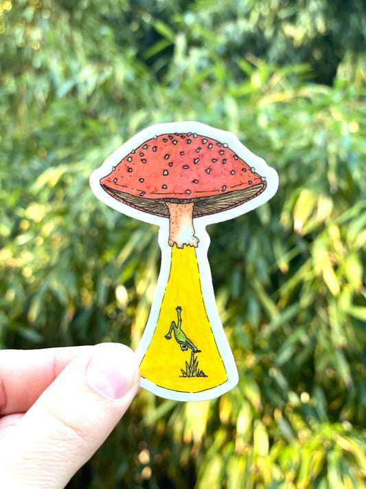 Alien Mushroom Sticker