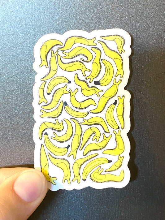 Banana Slugs Clear Sticker