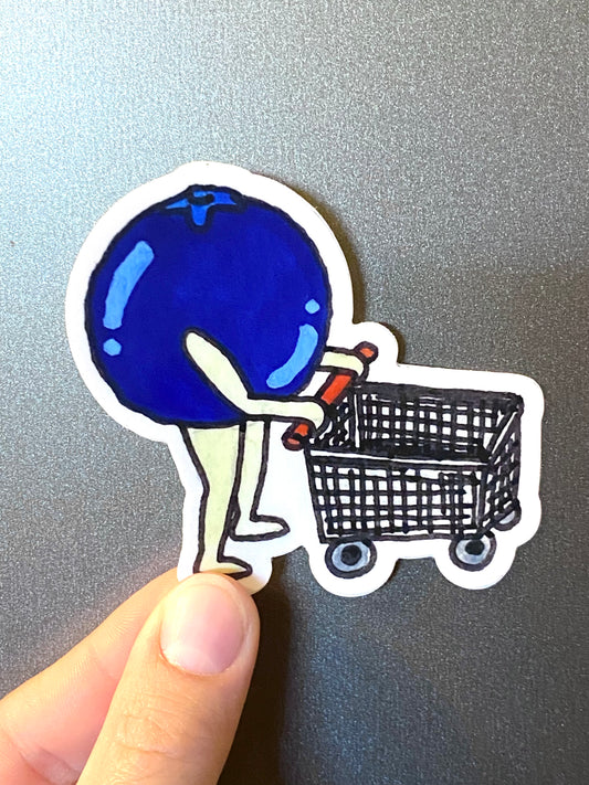 Blueberry Shopping Sticker