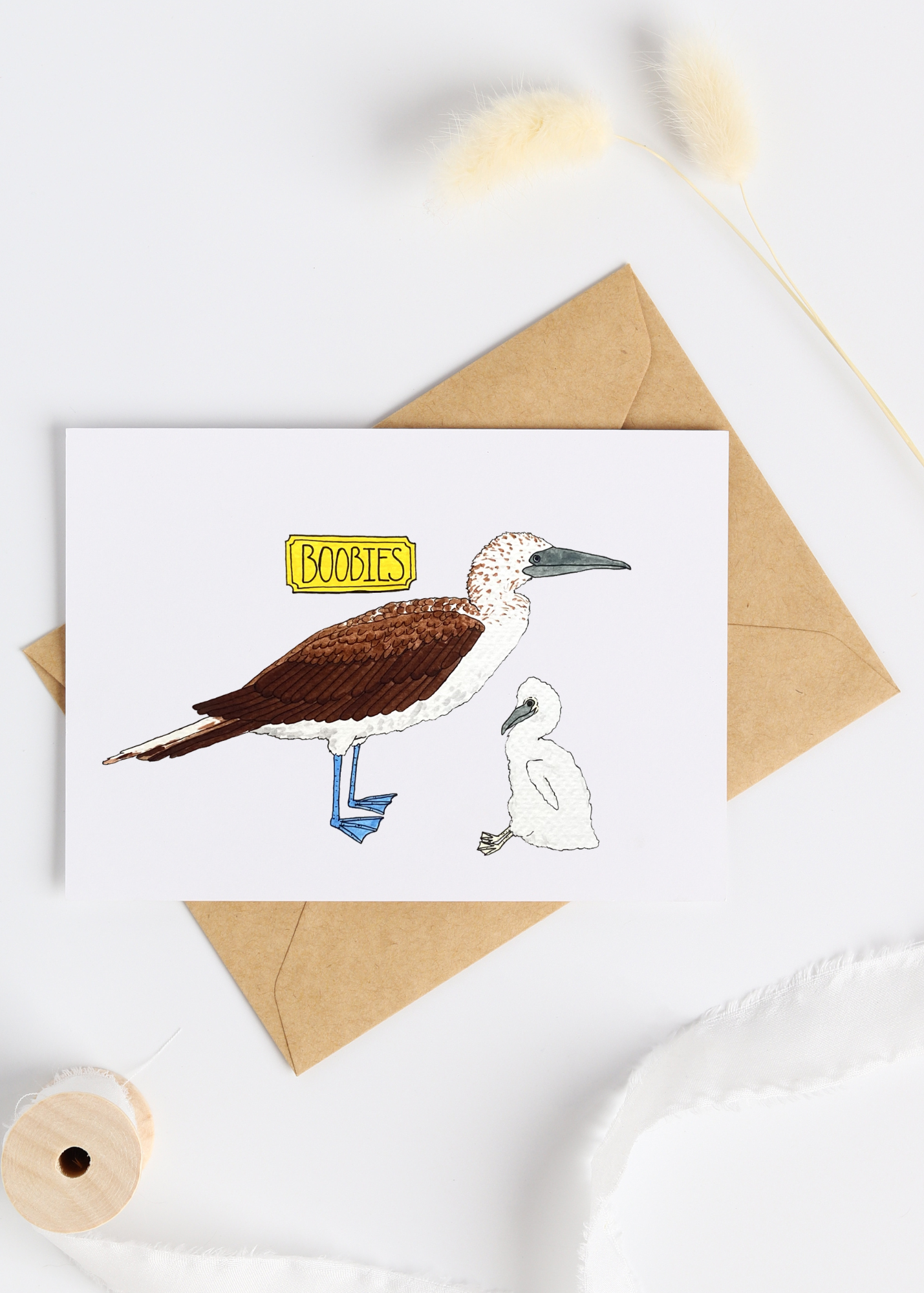 Boobies Greeting Card