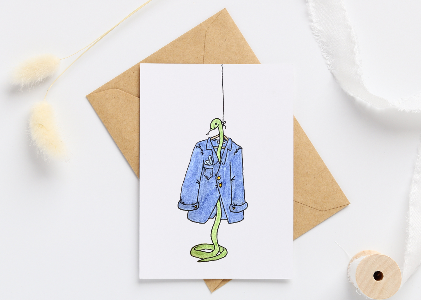 Dressed To Impress Snake Greeting Card