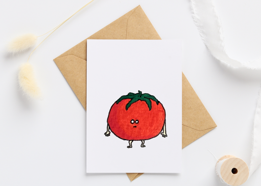 Fat Tomato Greeting Card