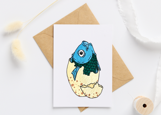 Fish Egg Greeting Card