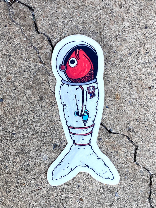 Space Fish Sticker