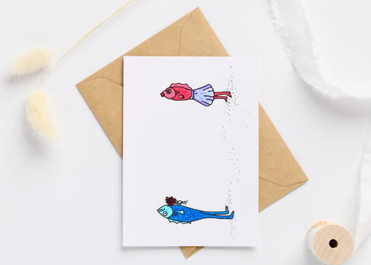 Fishy Love Greeting Card