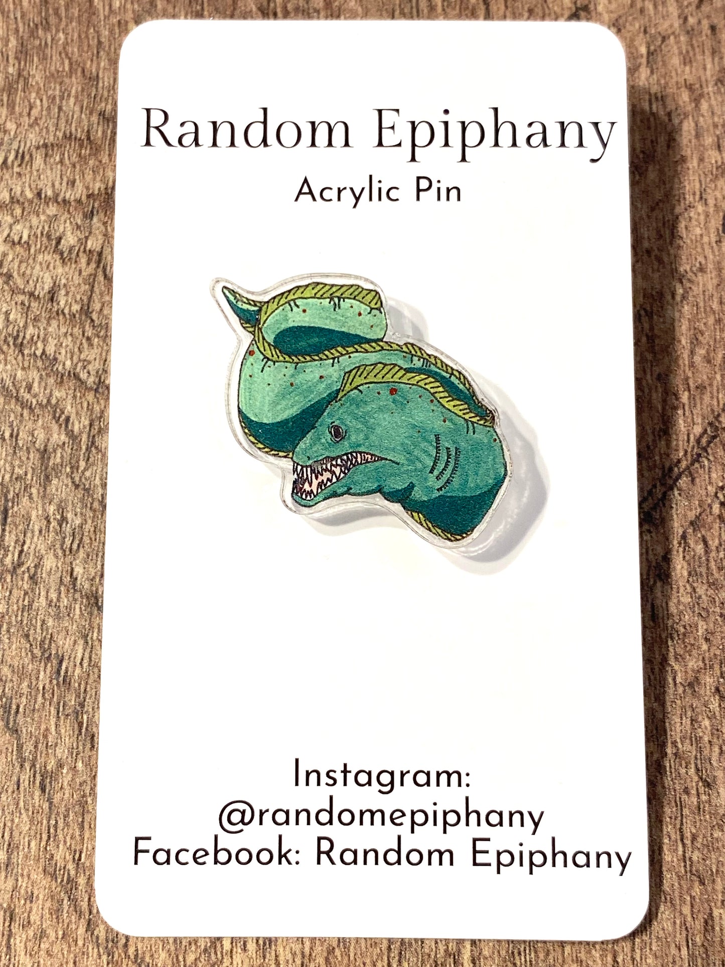 Moray Eel Acrylic Pin